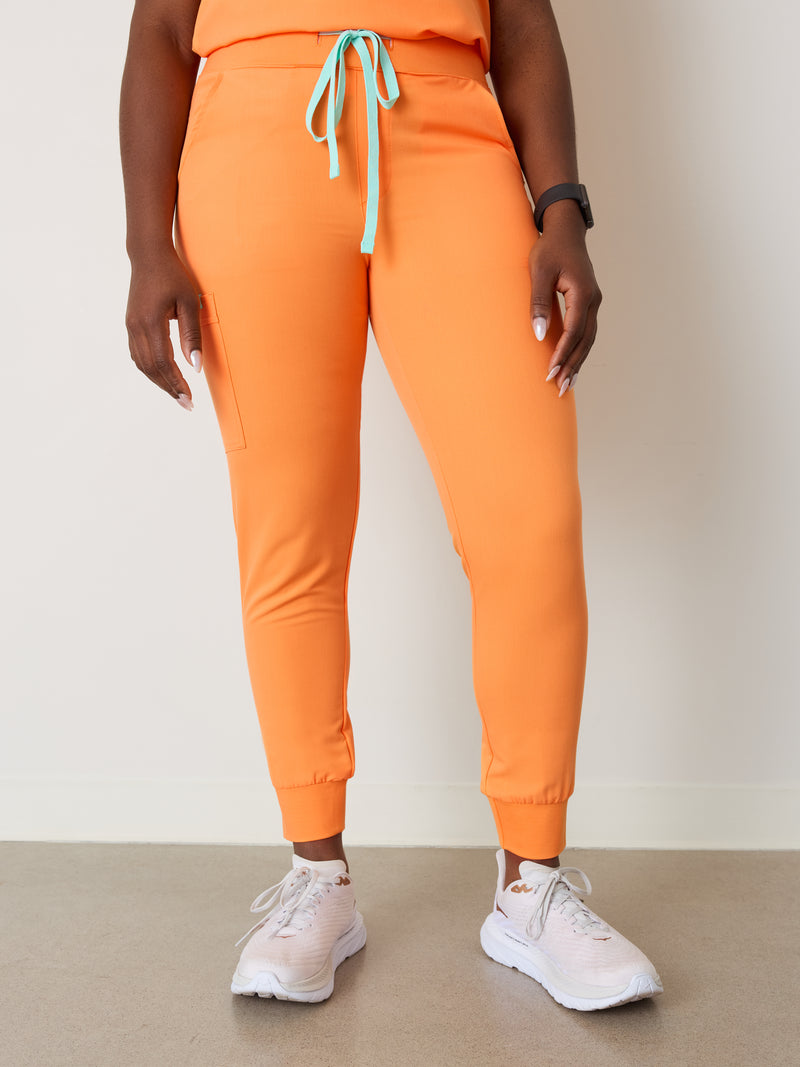 DEMI RE-GARDE™ - NECTARINE - Jogger Scrub Pants - SILVADUR™