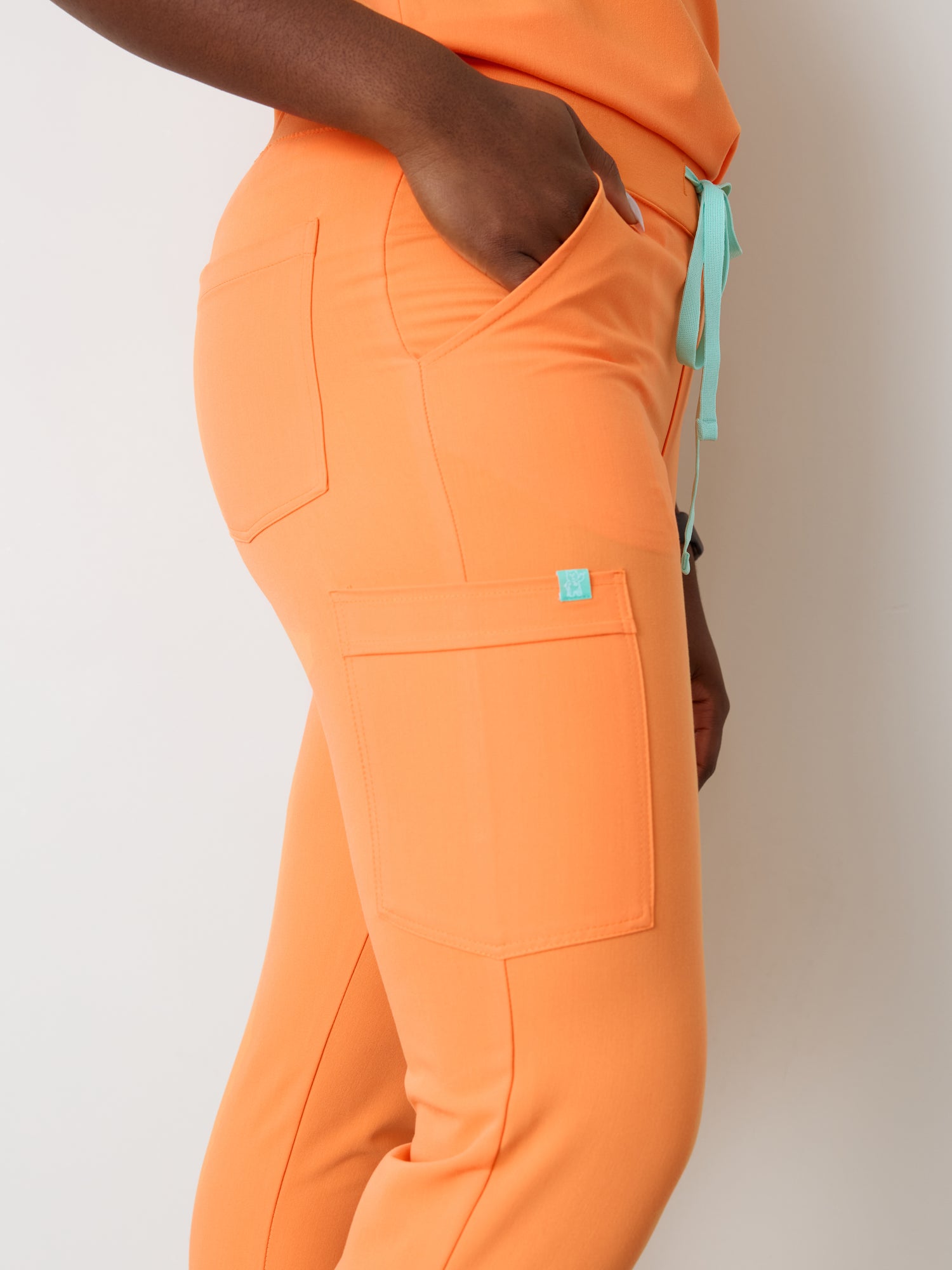 DEMI RE-GARDE™ - NECTARINE - Jogger Scrub Pants - SILVADUR™ - Final Sale
