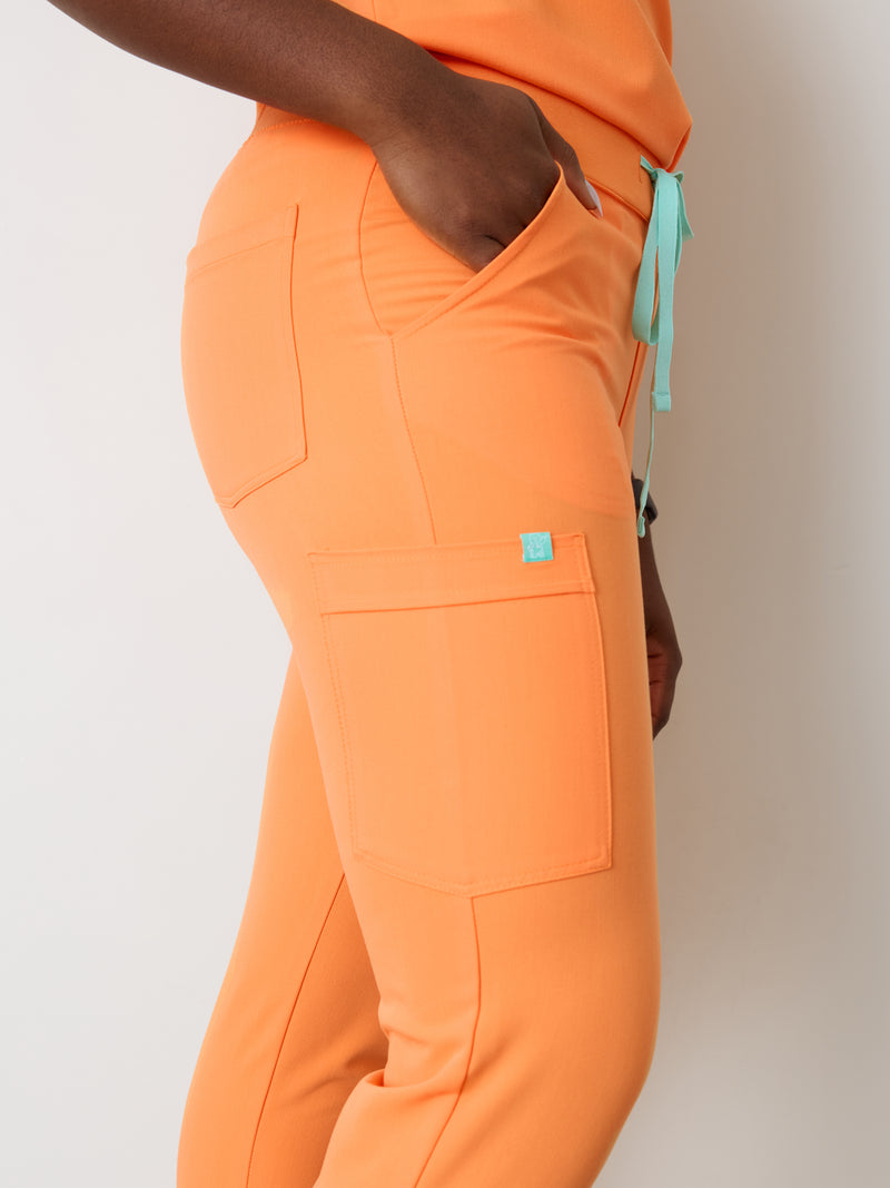 DEMI RE-GARDE™ - NECTARINE - Jogger Scrub Pants - SILVADUR™