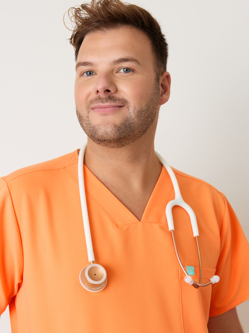 ZACK RE-GARDE™ - NECTARINA - Blusa médica de tres bolsillos para hombre - SILVADUR™