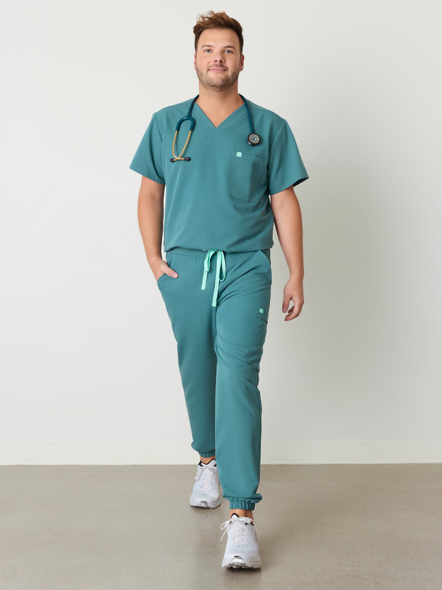 WILLIAM RE-GARDE™ - AZUL LAGUNA - Pantalones deportivos para hombre - SILVADUR™