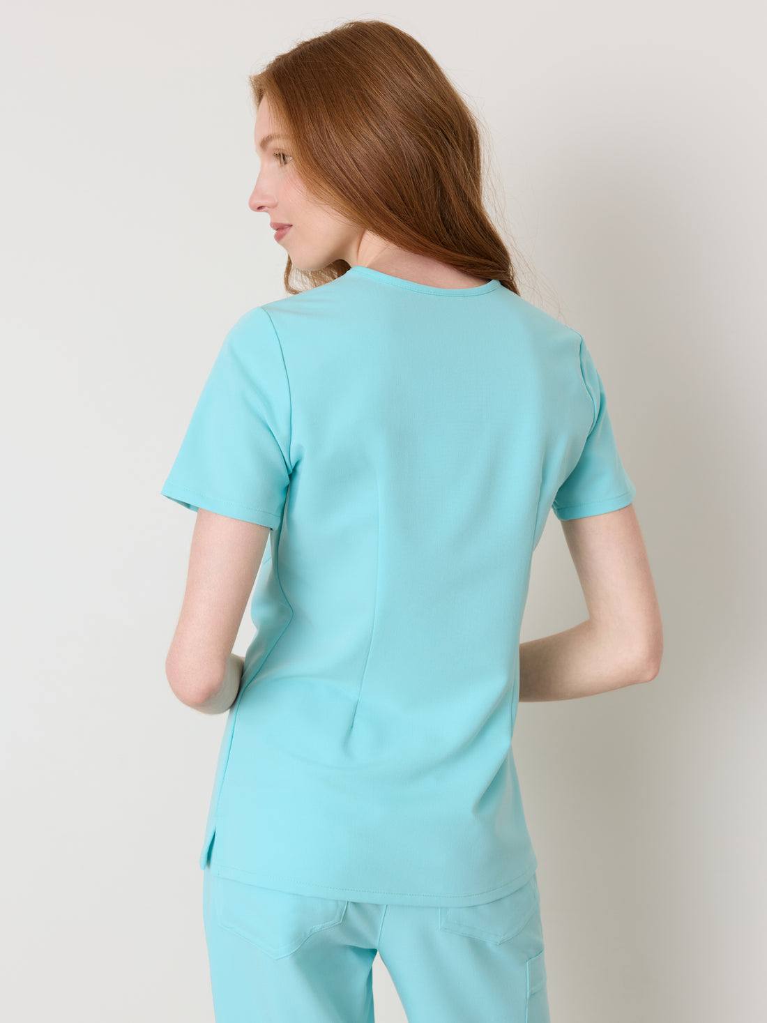GABRIELLE RE-GARDE™ - OCEAN TIDE - One Pocket Scrub Top - SILVADUR™