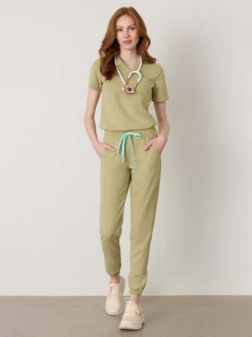 ROSIE RE-GARDE™ - SAGE - Jogger Scrub Pants - SILVADUR™