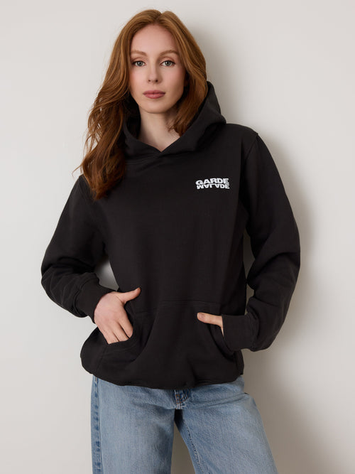Premium Heavyweight Hoodie - Upside Down - Charcoal