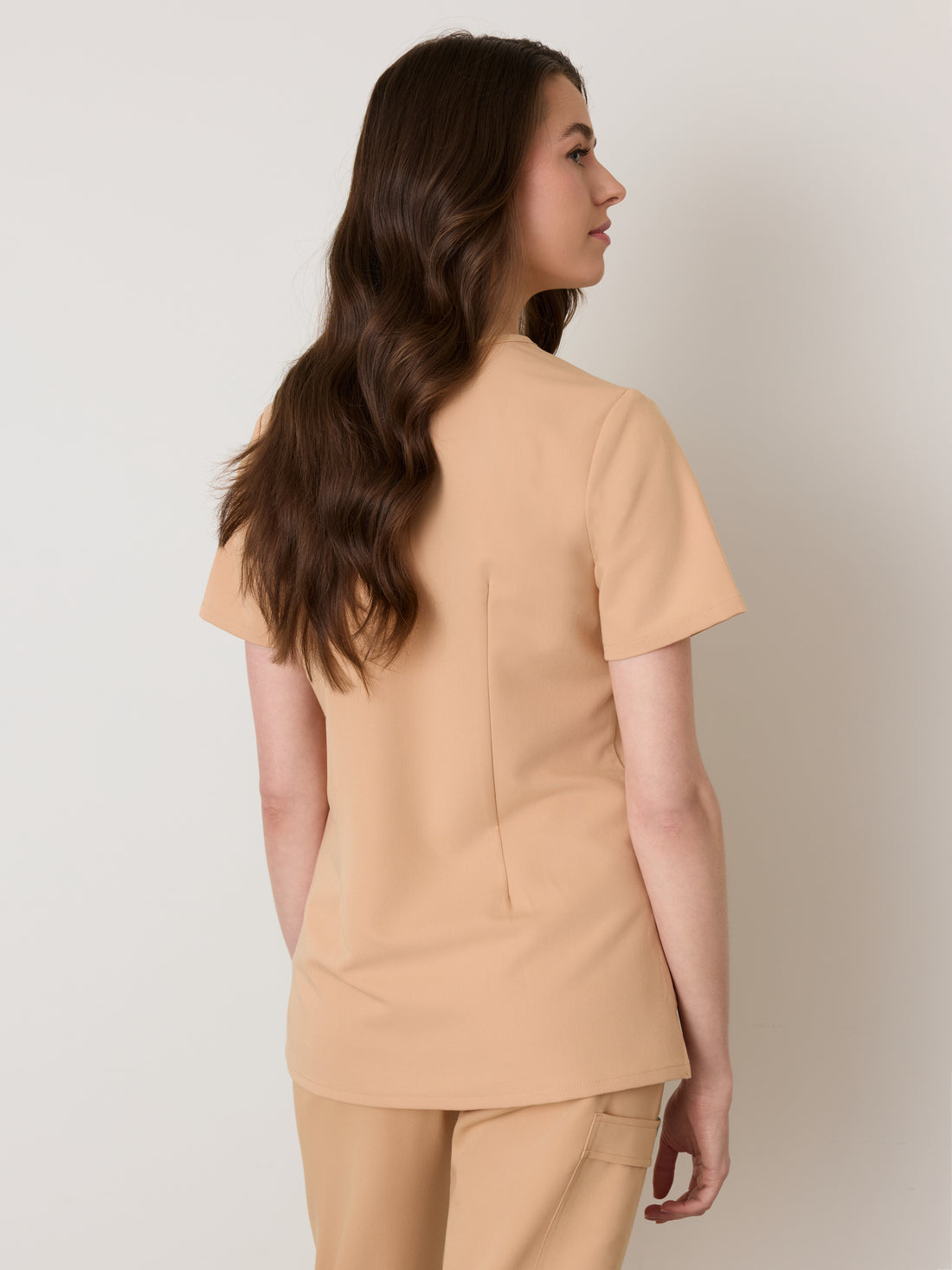 GABRIELLE RE-GARDE™ - SPICED EARTH - One Pocket Scrub Top - SILVADUR™ - Final Sale