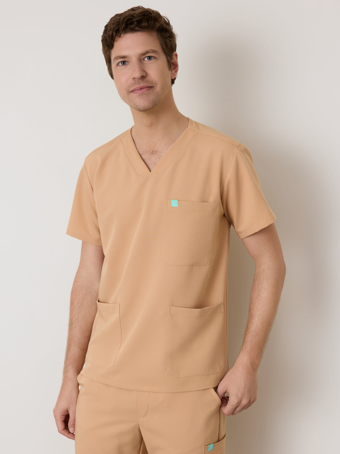 ZACK RE-GARDE™ - SPICED EARTH - Camiseta médica de tres bolsillos para hombre - SILVADUR™