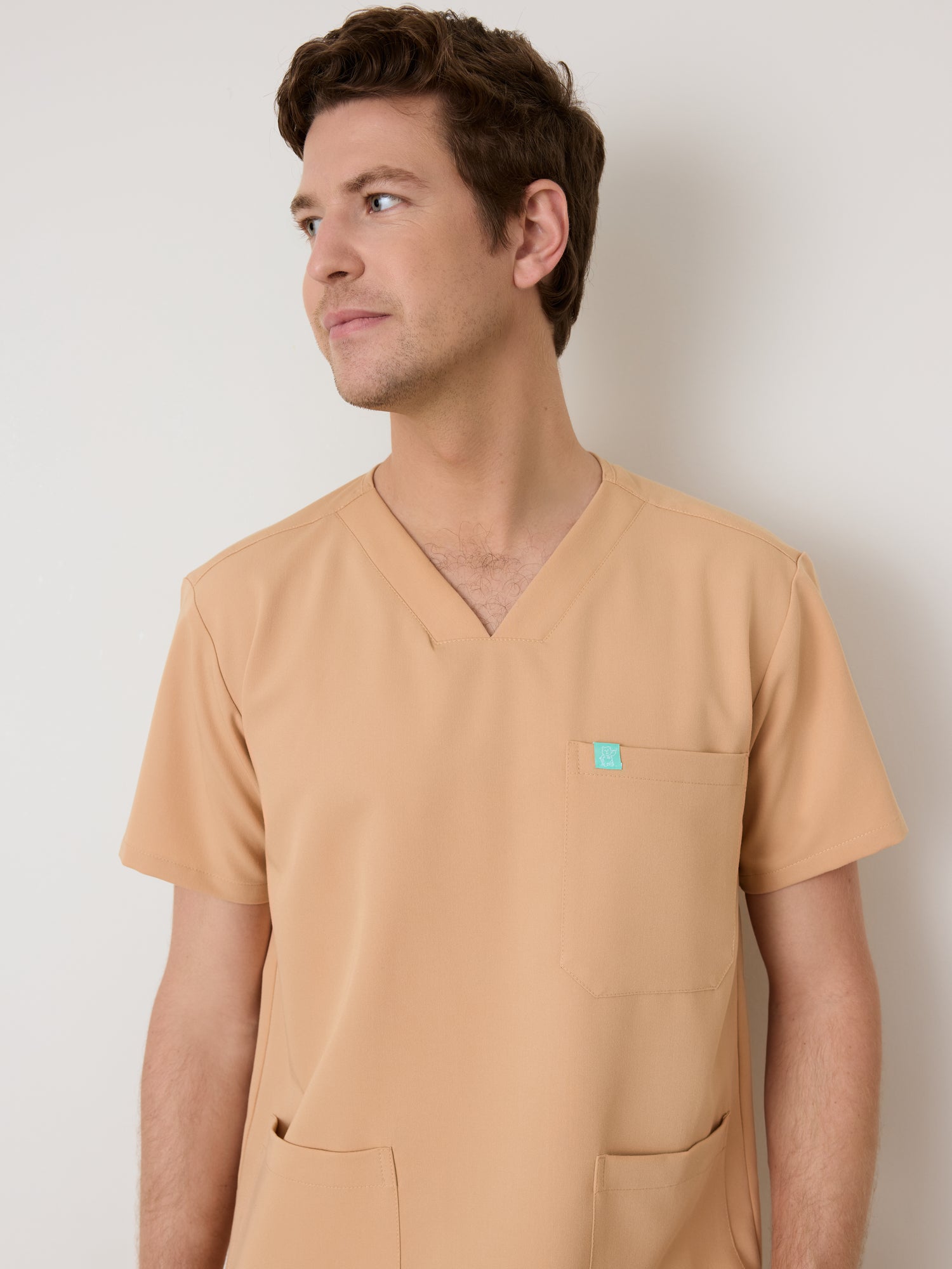 ZACK RE-GARDE™ - SPICED EARTH - Camiseta médica de tres bolsillos para hombre - SILVADUR™