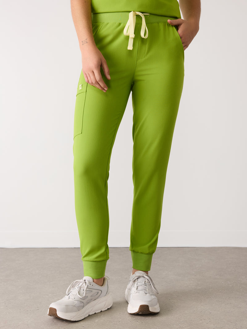 DEMI RE-GARDE™ - GRUMPY GREEN - Jogger Scrub Pants - SILVADUR™