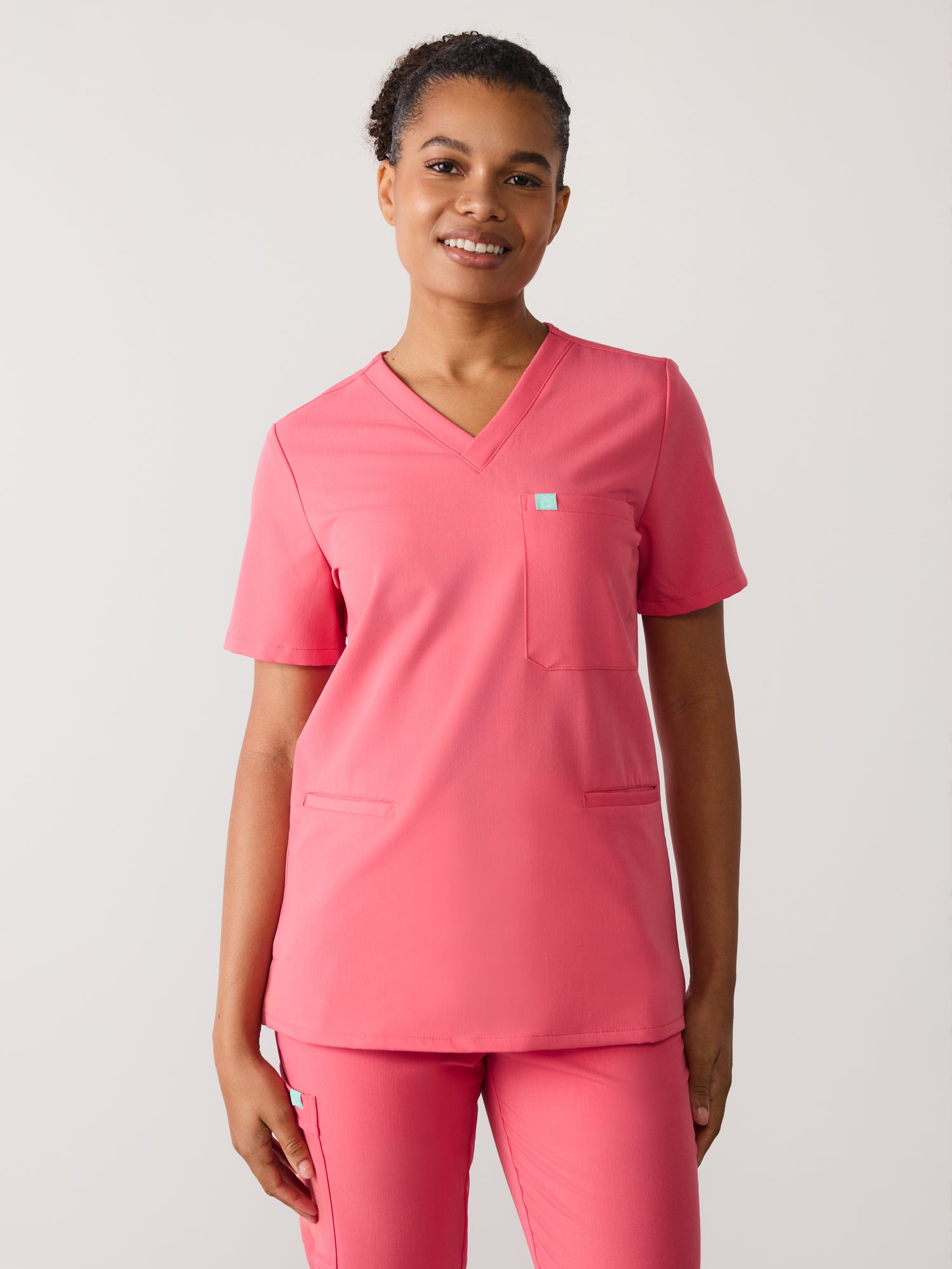 LIV RE-GARDE™ - WARM EMBER - Three Pockets Scrub Top - SILVADUR™ - Final Sale