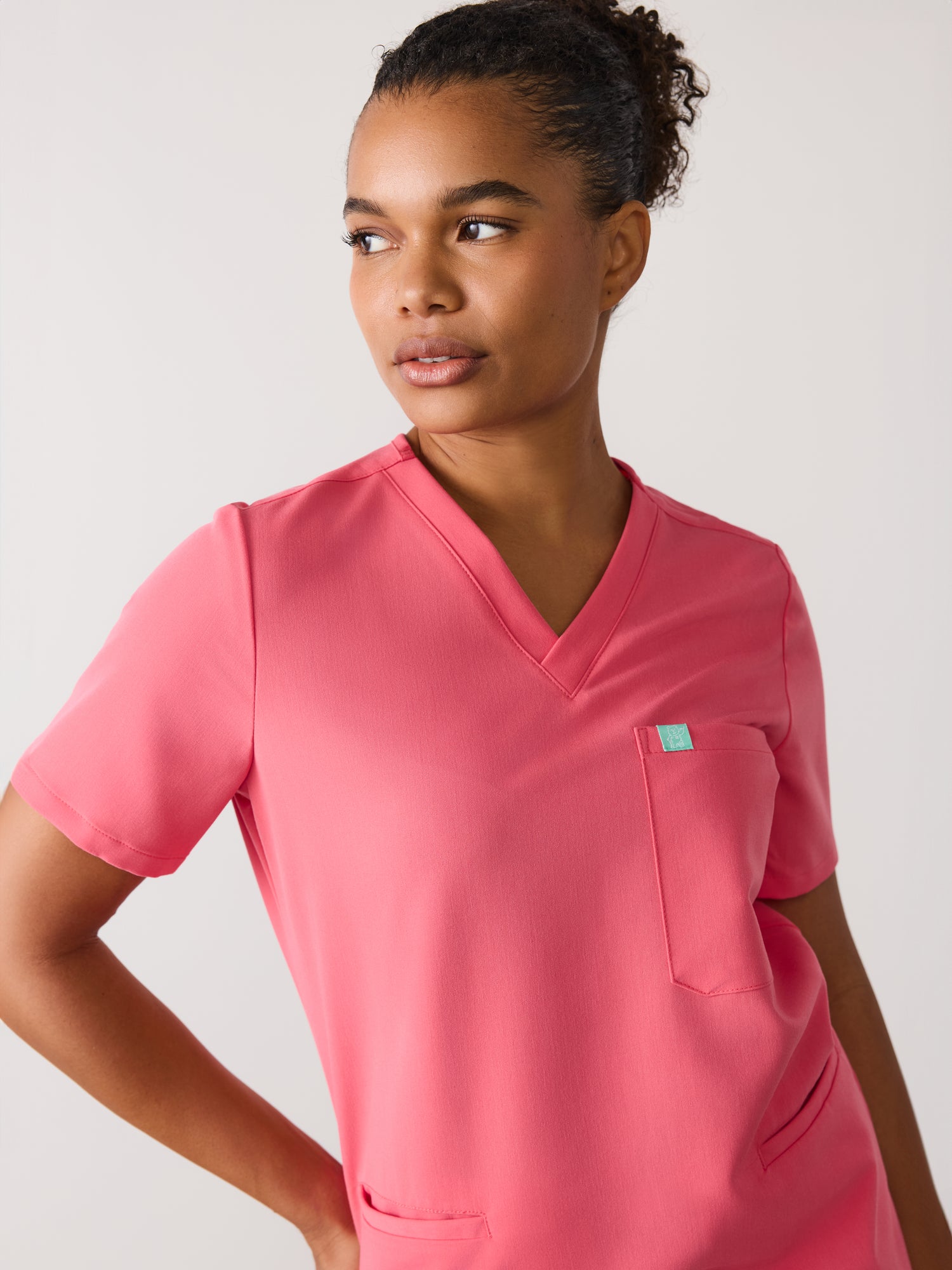 LIV RE-GARDE™ - WARM EMBER - Three Pockets Scrub Top - SILVADUR™ - Final Sale