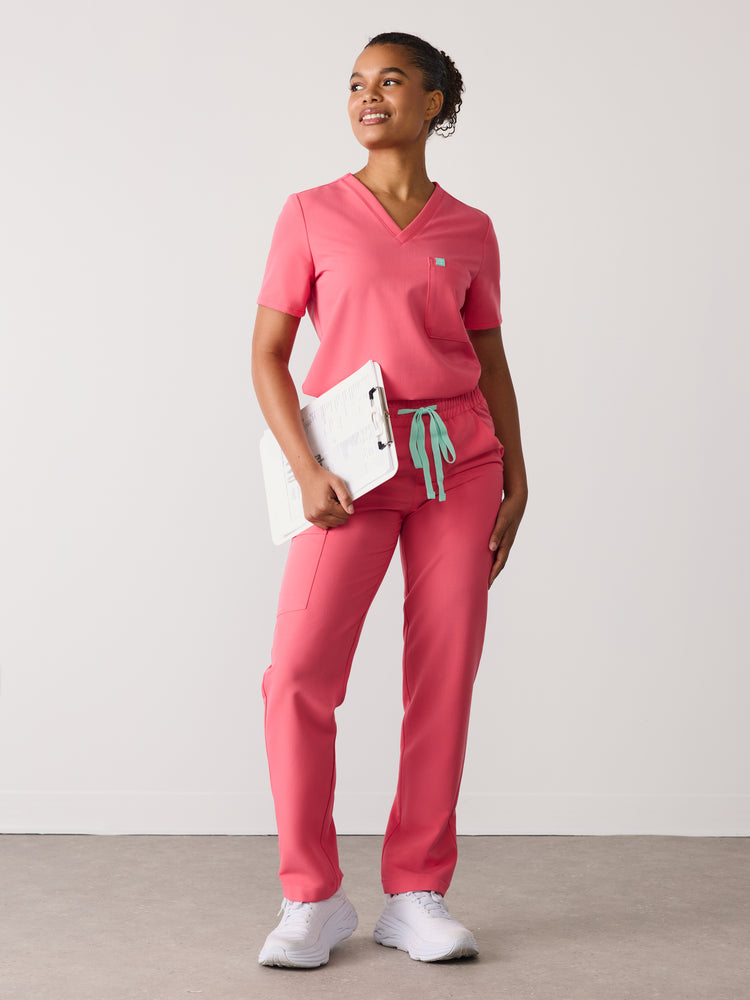 JULIETA RE-GARDE™ - WARM EMBER - Straight Cut Scrub Pants - SILVADUR™ - Final Sale