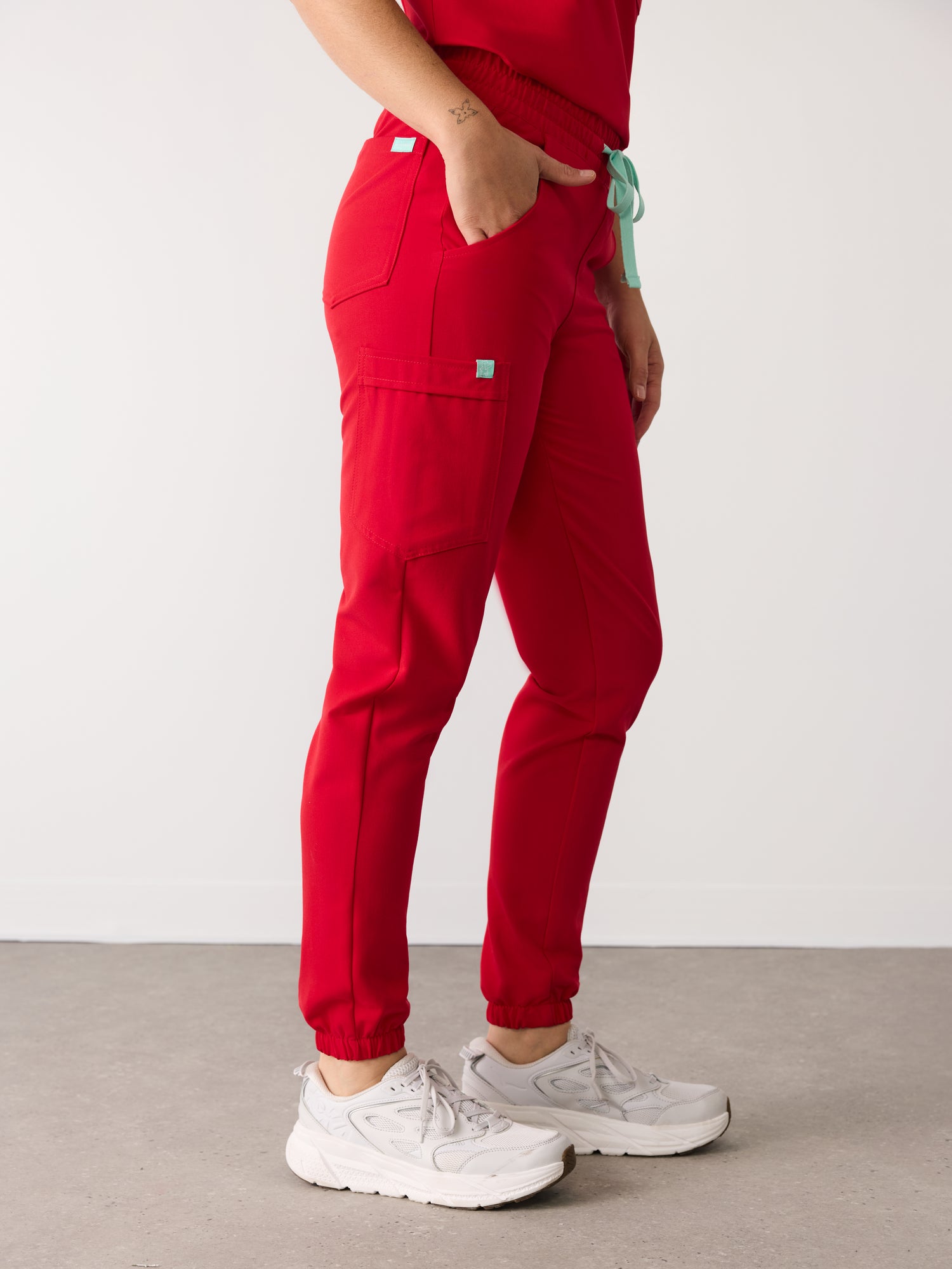 ROSIE RE-GARDE™ - CANDY CANE - Jogger Scrub Pants - SILVADUR™ - Final Sale