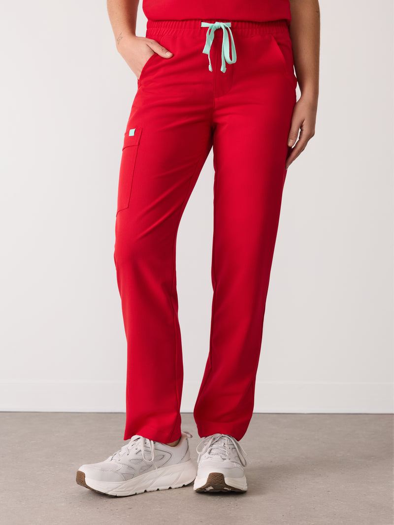JULIETA RE-GARDE™ - CANDY CANE - Straight Cut Scrub Pants - SILVADUR™