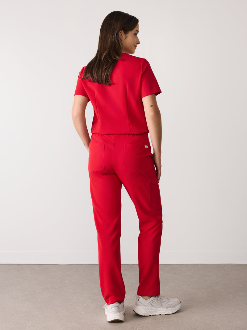 JULIETA RE-GARDE™ - CANDY CANE - Straight Cut Scrub Pants - SILVADUR™