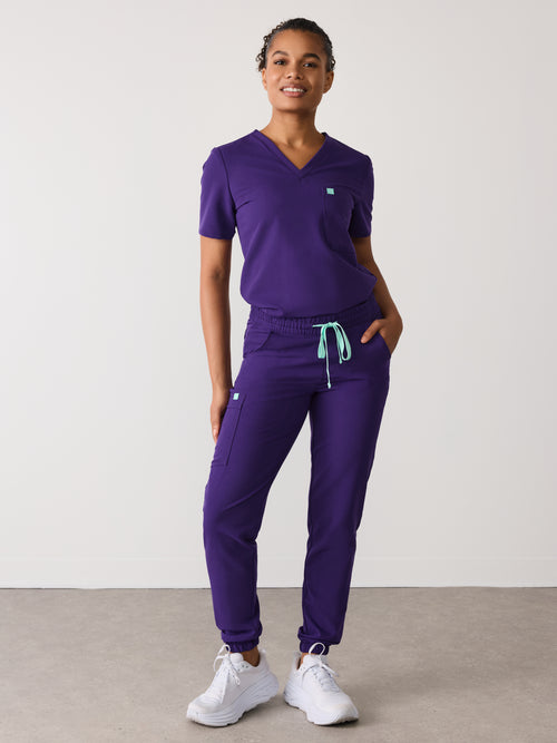 ROSIE RE-GARDE™ - MIDNIGHT VELVET - Jogger Scrub Pants - SILVADUR™