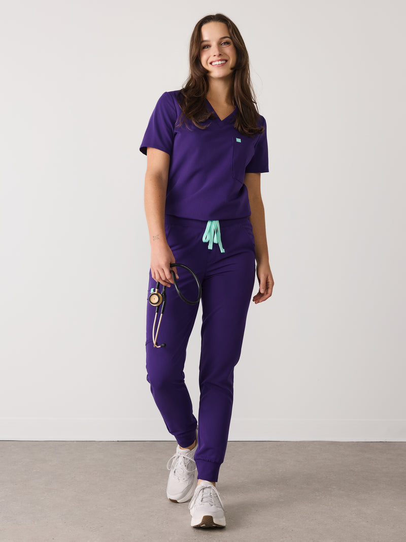 DEMI RE-GARDE™ - MIDNIGHT VELVET - Jogger Scrub Pants - SILVADUR™