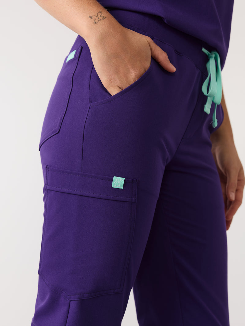 DEMI RE-GARDE™ - MIDNIGHT VELVET - Jogger Scrub Pants - SILVADUR™