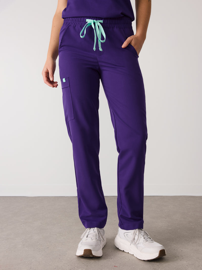 JULIETA RE-GARDE™ - MIDNIGHT VELVET - Straight Cut Scrub Pants - SILVADUR™