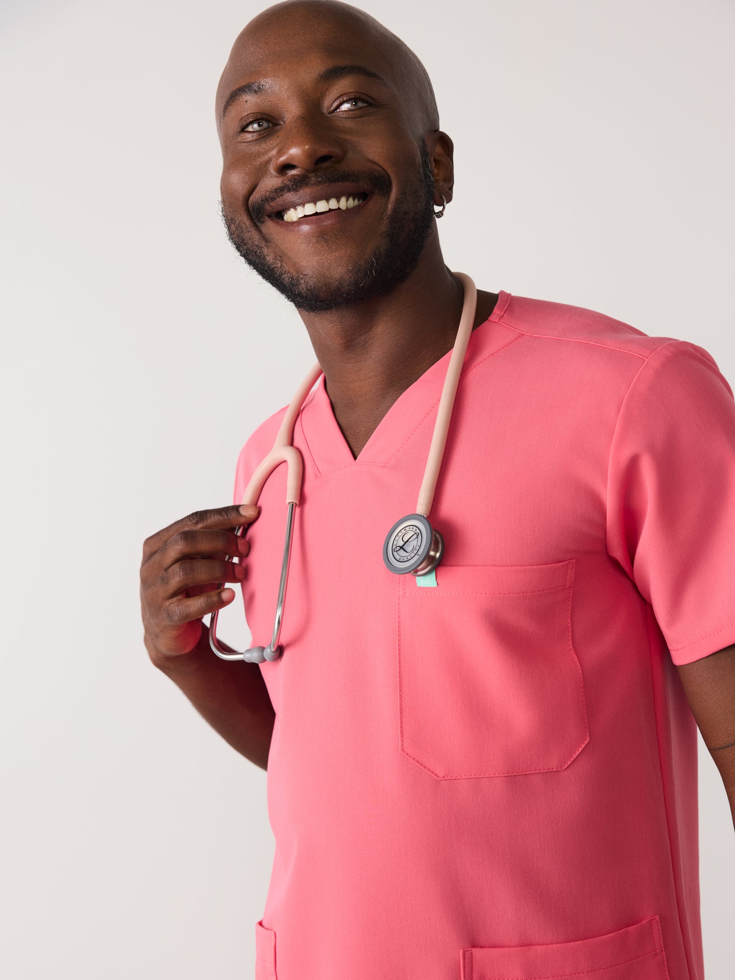 ZACK RE-GARDE™ - WARM EMBER - Three Pockets Men's Scrub Top - SILVADUR™ - Final Sale