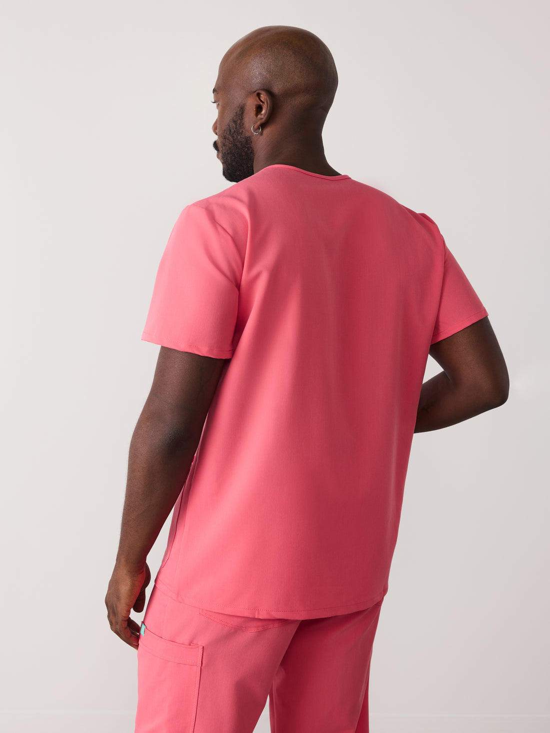 ZACK RE-GARDE™ - WARM EMBER - Three Pockets Men's Scrub Top - SILVADUR™