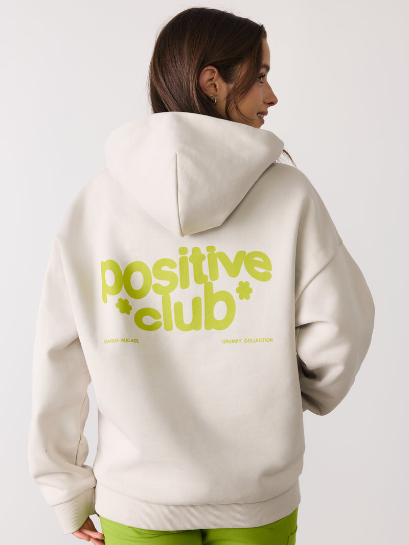 G-M Positive Club - Hoodie Ivory