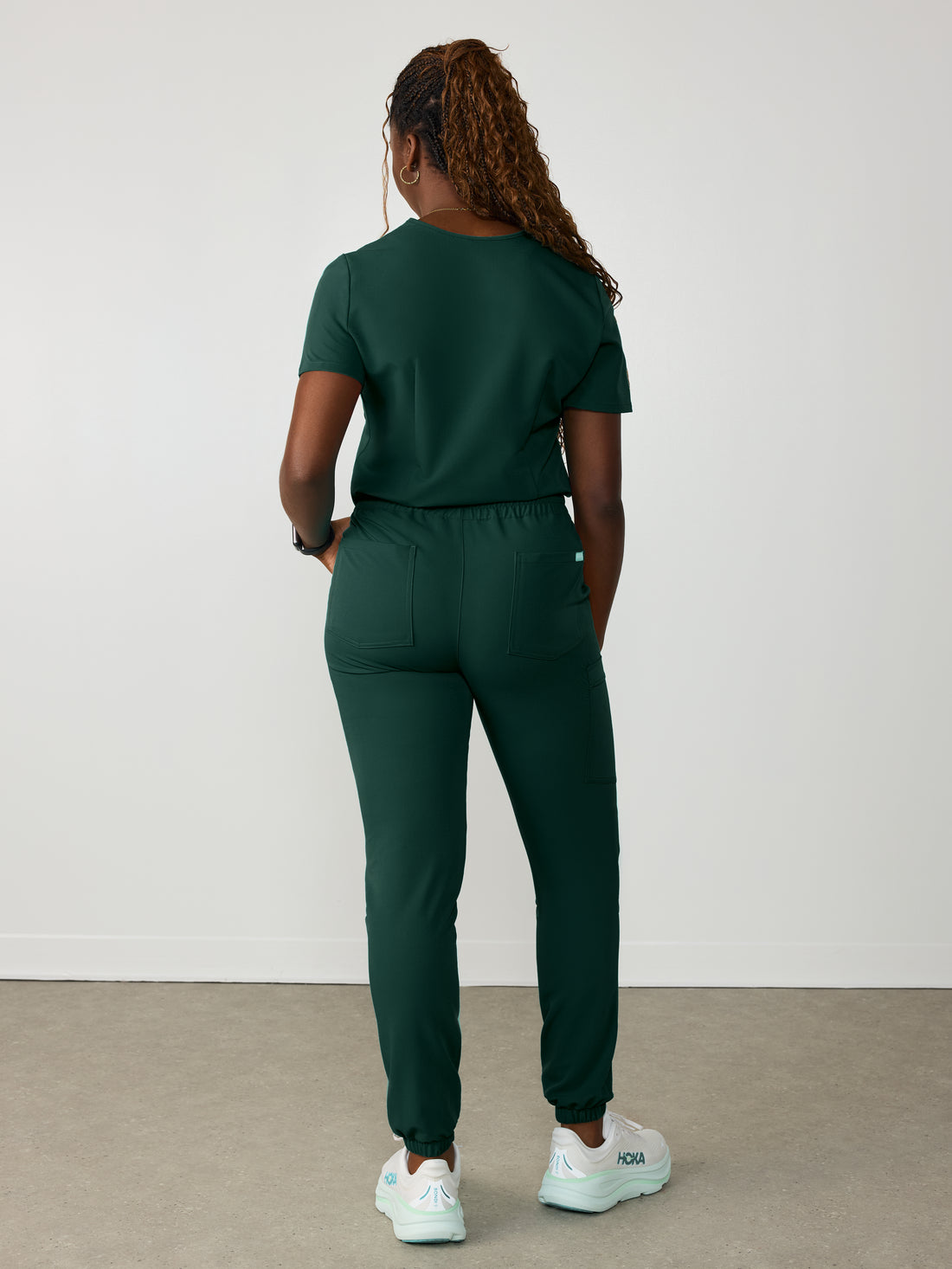 ROSIE RE-GARDE™ - FOREST GREEN - Jogger Scrub Pants - SILVADUR™