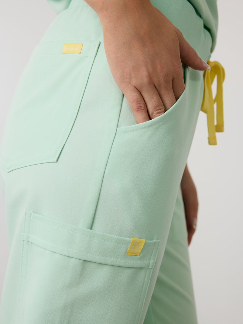 DEMI RE-GARDE™ - MISTY MINT - Jogger Scrub Pants - SILVADUR™