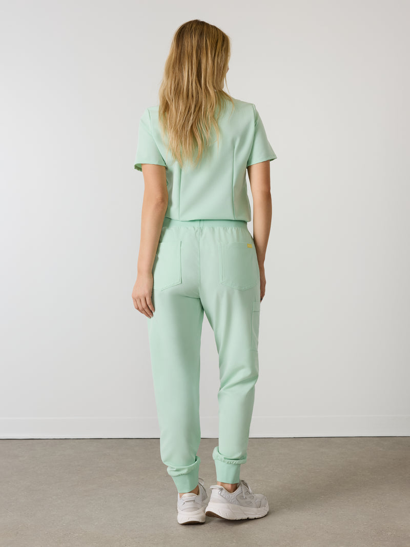 DEMI RE-GARDE™ - MISTY MINT - Jogger Scrub Pants - SILVADUR™