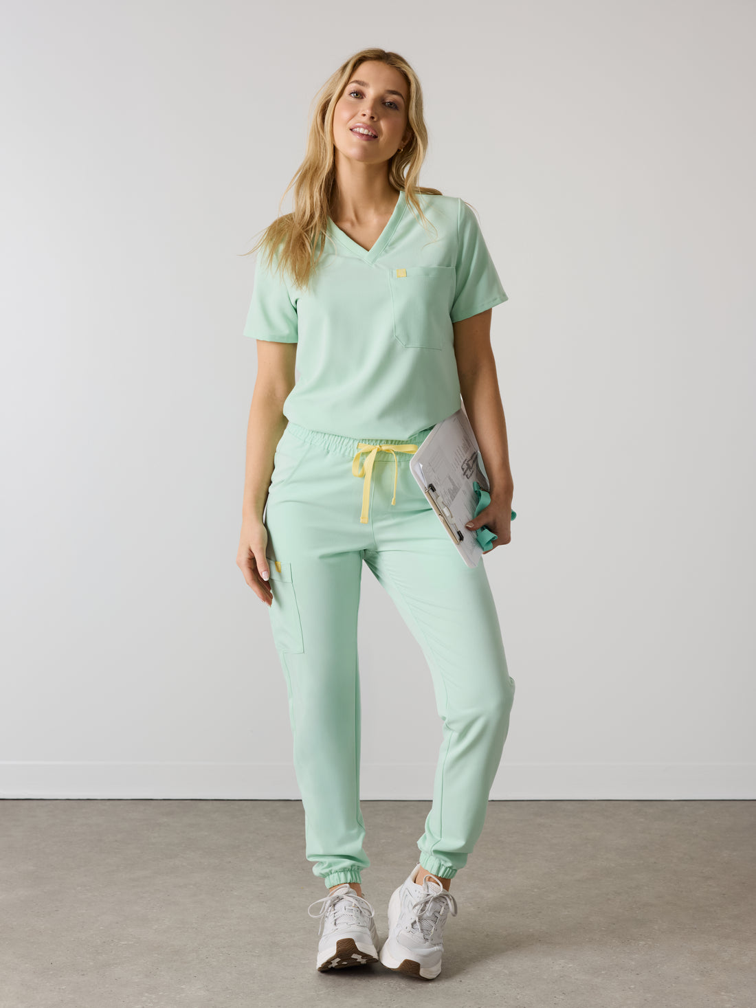 ROSIE RE-GARDE™ - MISTY MINT - Jogger Scrub Pants - SILVADUR™