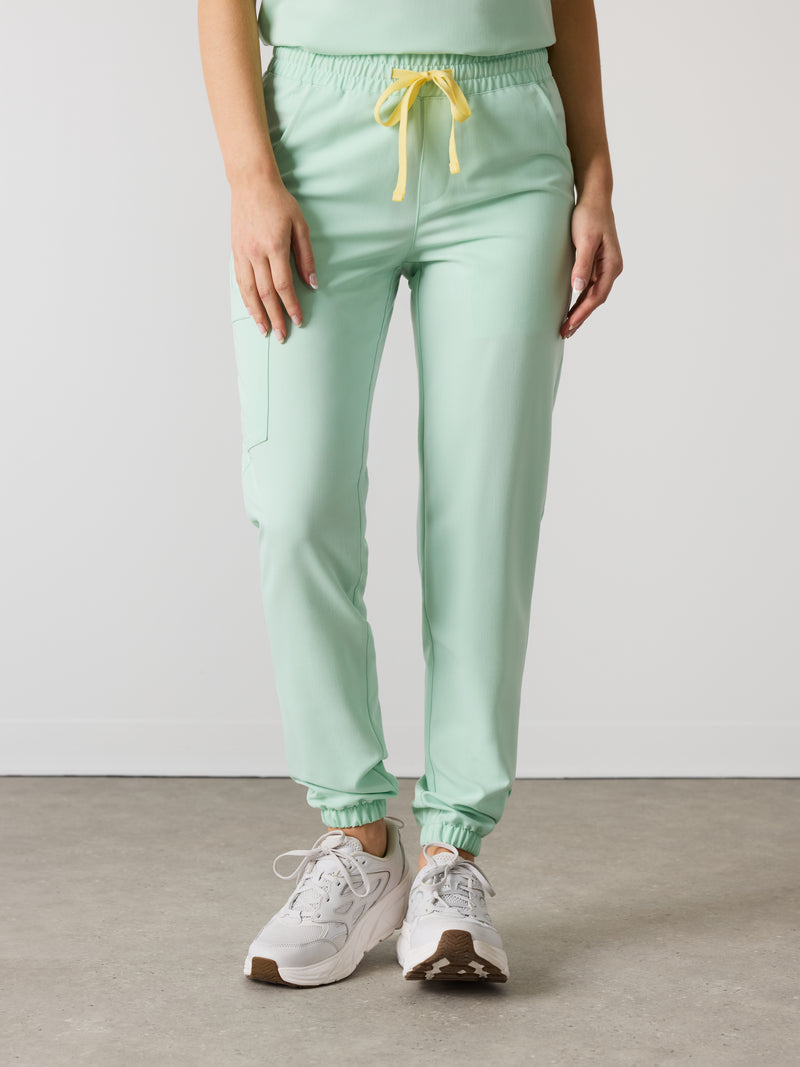 ROSIE RE-GARDE™ - MISTY MINT - Jogger Scrub Pants - SILVADUR™