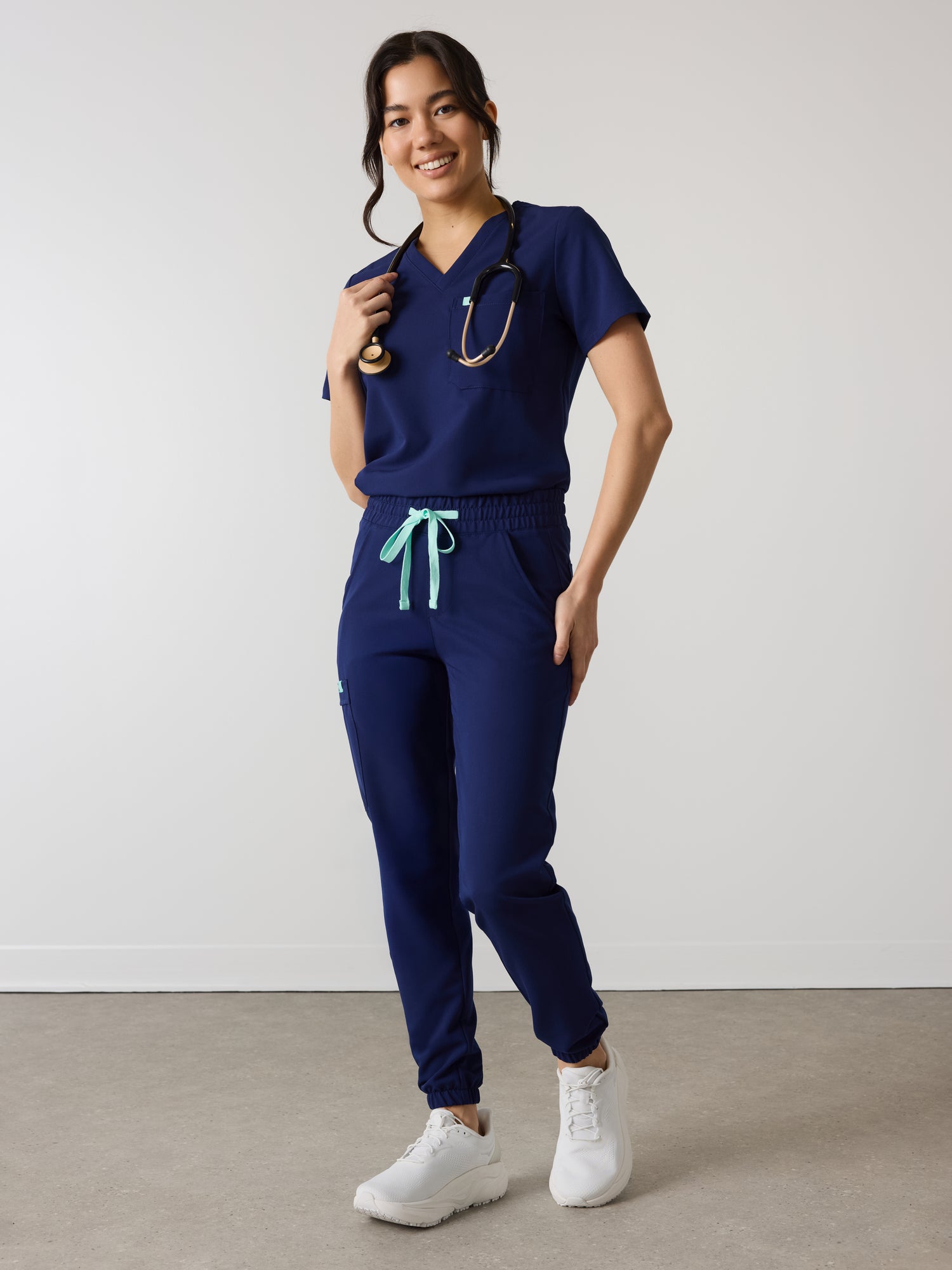 ROSIE RE-GARDE™ - MODERN NAVY - Jogger Scrub Pants - SILVADUR™