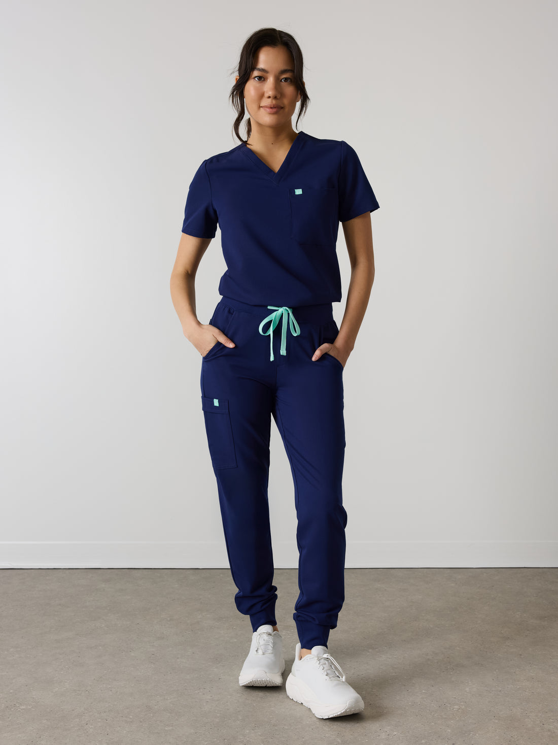 DEMI RE-GARDE™ - MODERN NAVY - Jogger Scrub Pants - SILVADUR™