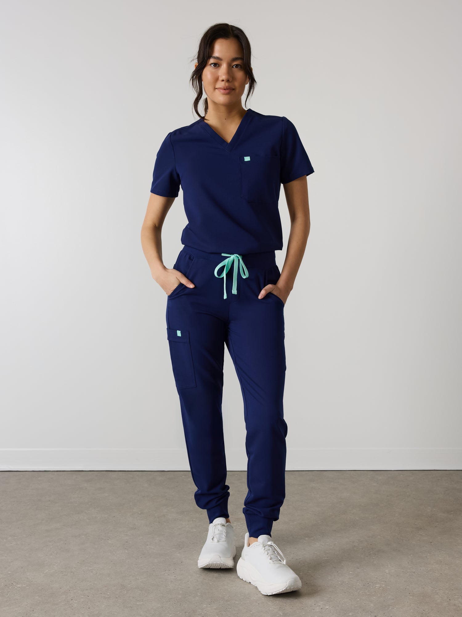 DEMI RE-GARDE™ - MODERN NAVY - Jogger Scrub Pants - SILVADUR™