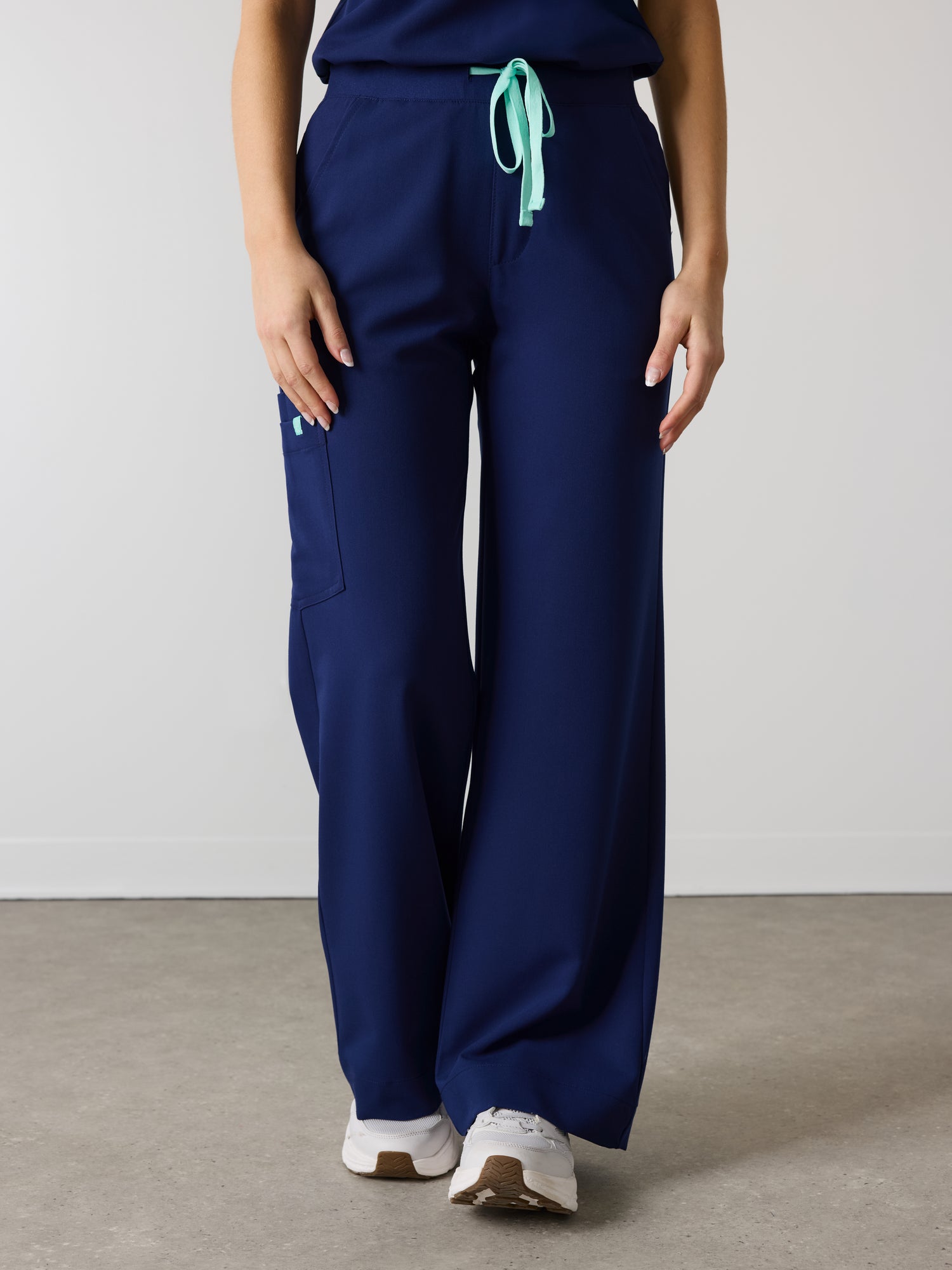 MILA RE-GARDE™ - MODERN NAVY - Wide Leg Scrub Pants - SILVADUR™