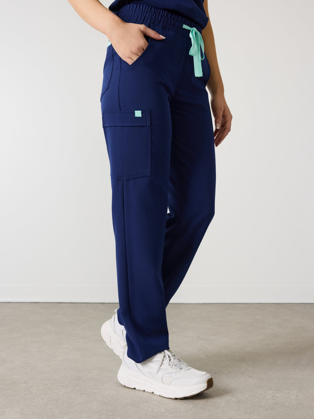 JULIETA RE-GARDE™ - MODERN NAVY - Straight Cut Scrub Pants - SILVADUR™
