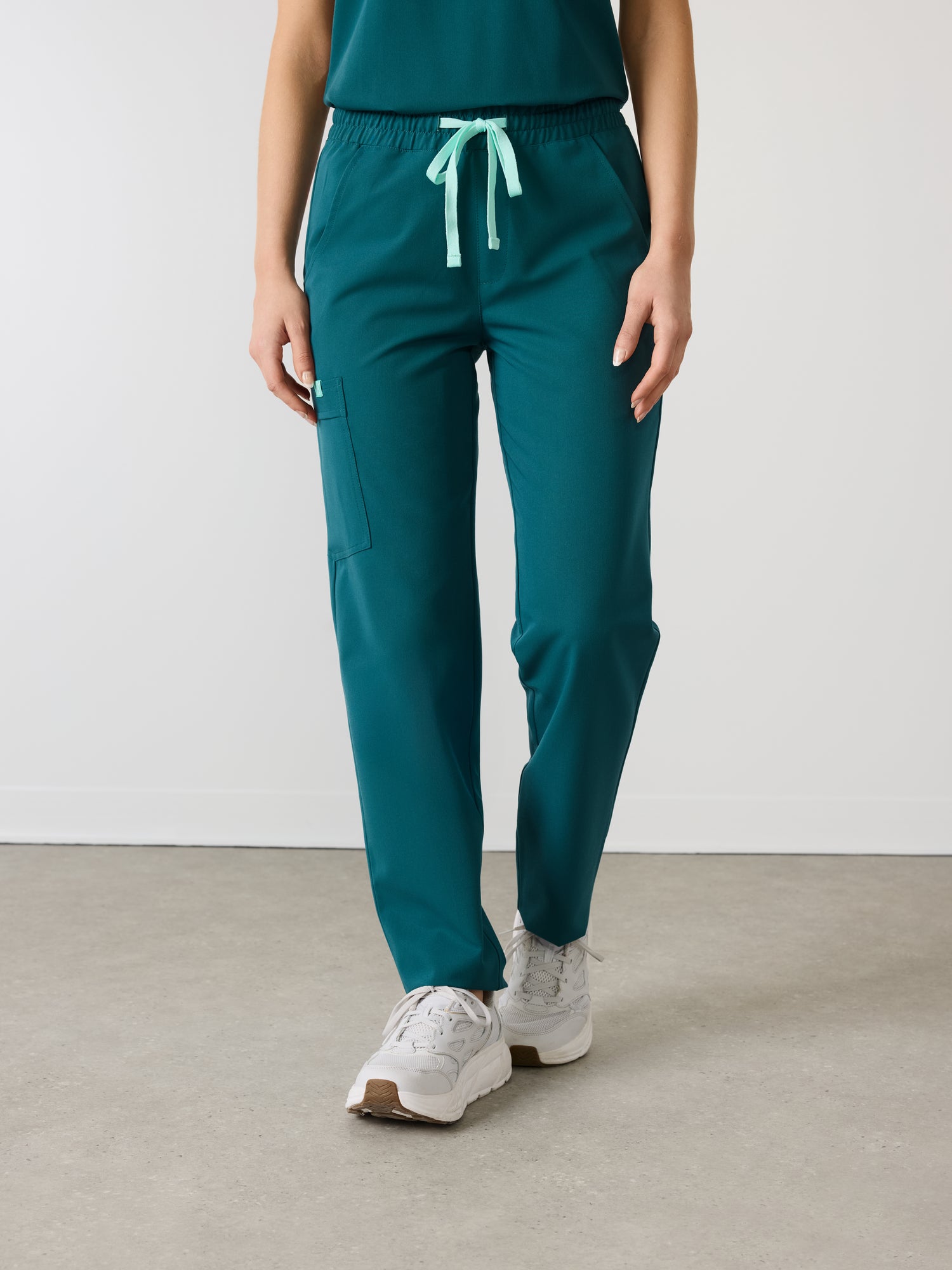 JULIETA RE-GARDE™ - TEAL - Straight Cut Scrub Pants - SILVADUR™
