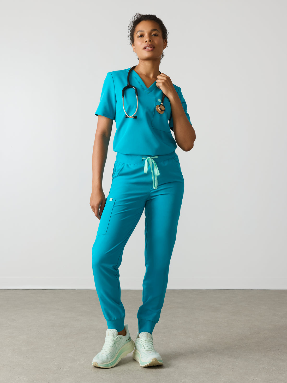 DEMI RE-GARDE™ - PARADISE BLUE - Jogger Scrub Pants - SILVADUR™