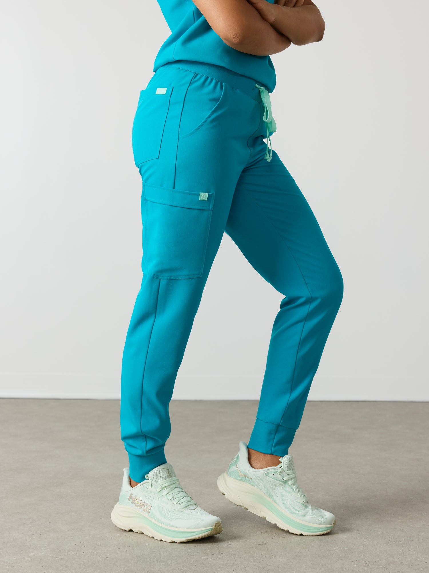 DEMI RE-GARDE™ - PARADISE BLUE - Jogger Scrub Pants - SILVADUR™