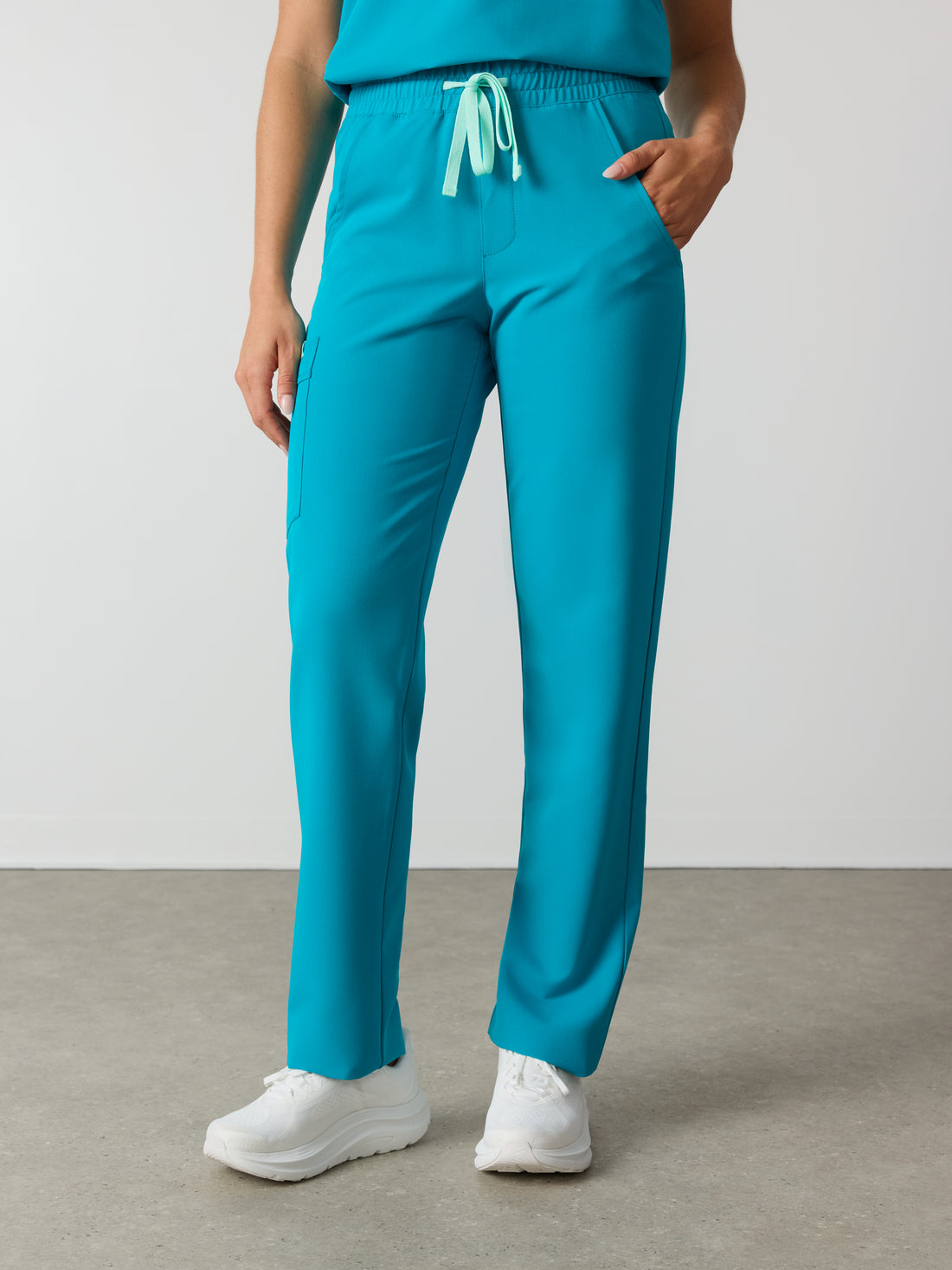 JULIETA RE-GARDE™ - PARADISE BLUE - Straight Cut Scrub Pants - SILVADUR™