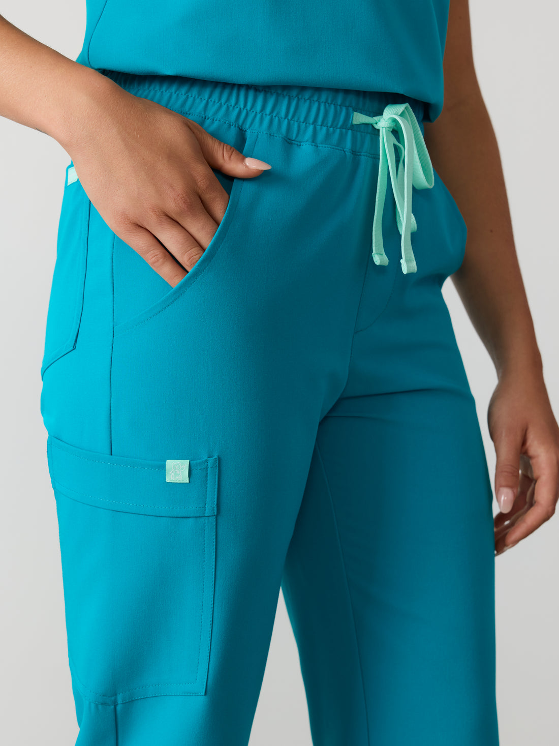 JULIETA RE-GARDE™ - PARADISE BLUE - Straight Cut Scrub Pants - SILVADUR™