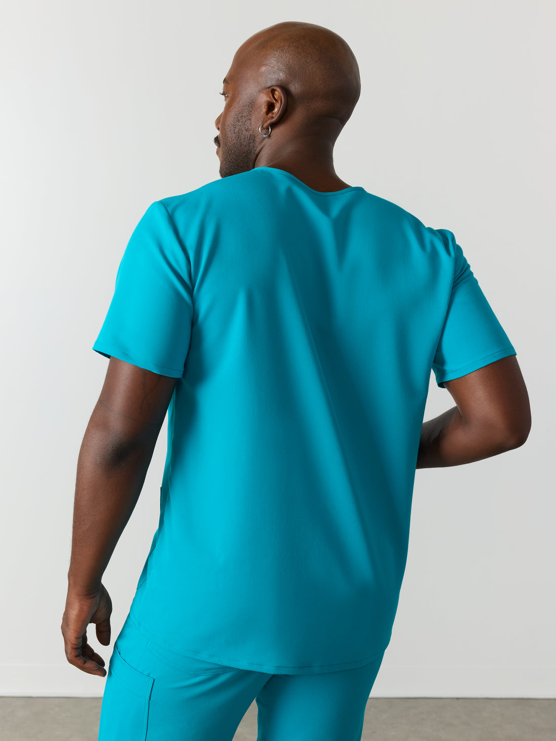 ZACK RE-GARDE™ - PARADISE BLUE - Three Pockets Men's Scrub Top - SILVADUR™