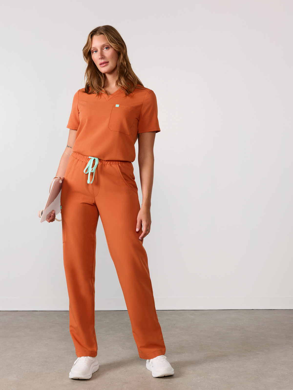 JULIETA RE-GARDE™ - CRÈME BRÛLÉE - Straight Cut Scrub Pants - SILVADUR™