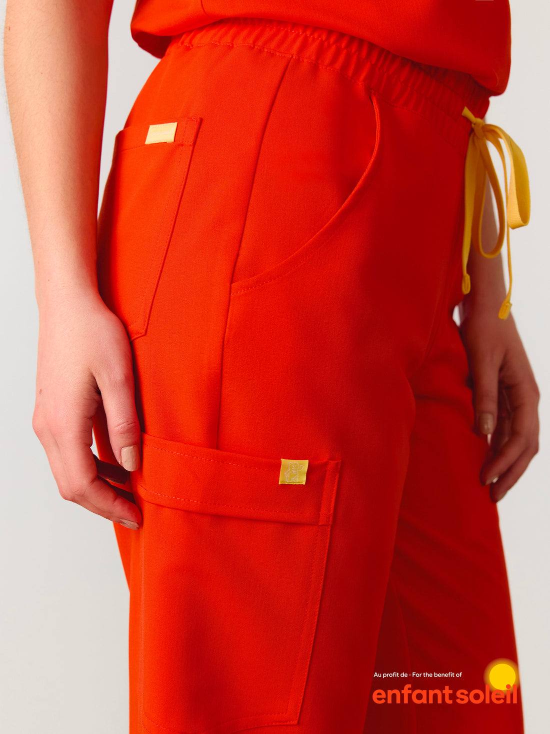 JULIETA RE-GARDE™ - TANGERINE - Straight Cut Scrub Pants - SILVADUR™