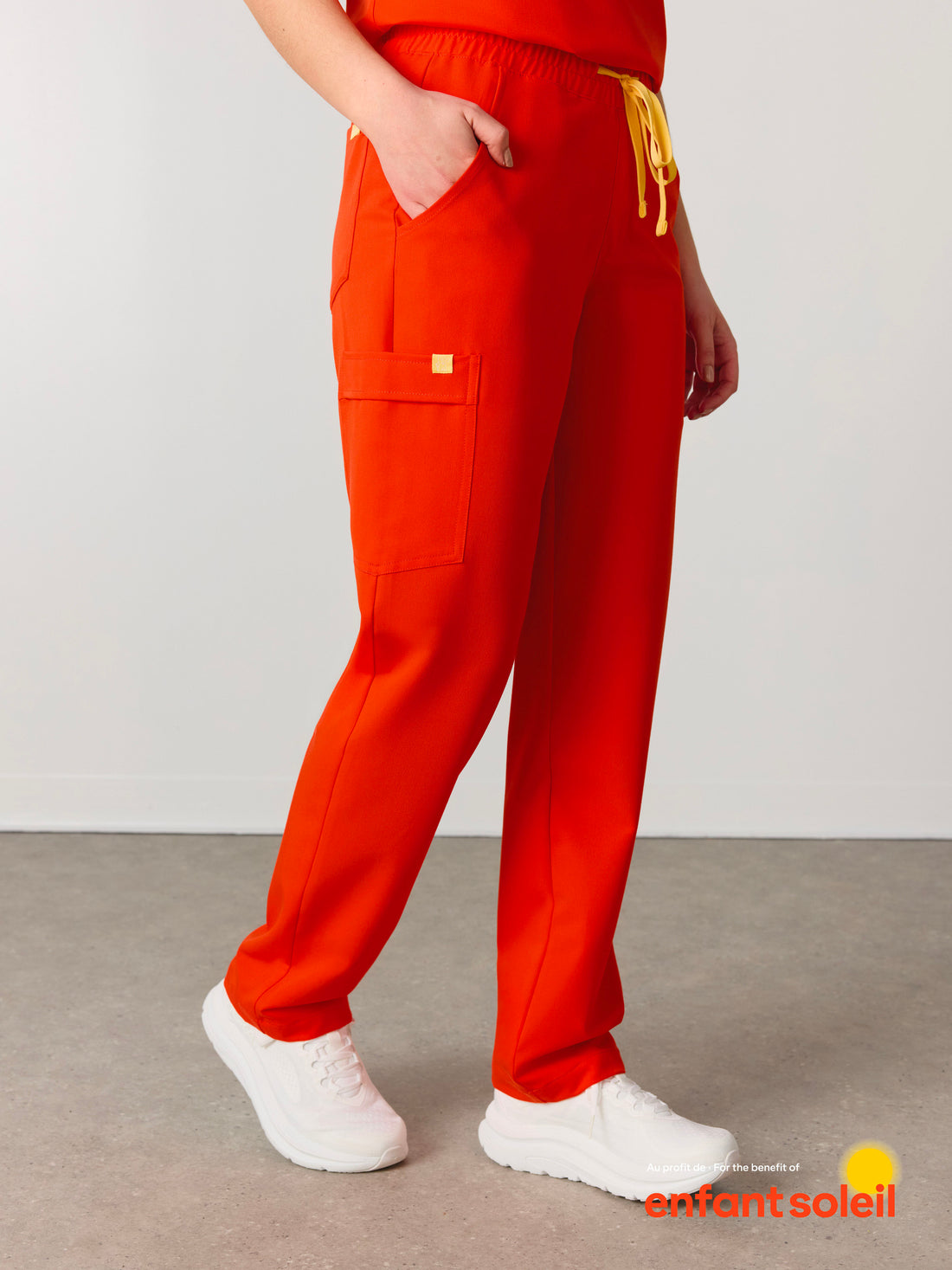 JULIETA RE-GARDE™ - TANGERINE - Straight Cut Scrub Pants - SILVADUR™