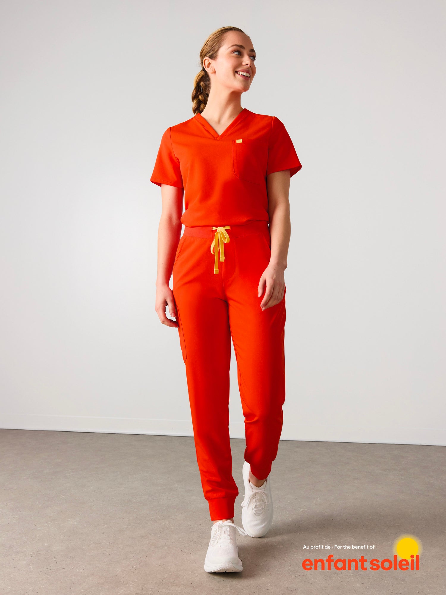 DEMI RE-GARDE™ - TANGERINE - Jogger Scrub Pants - SILVADUR™