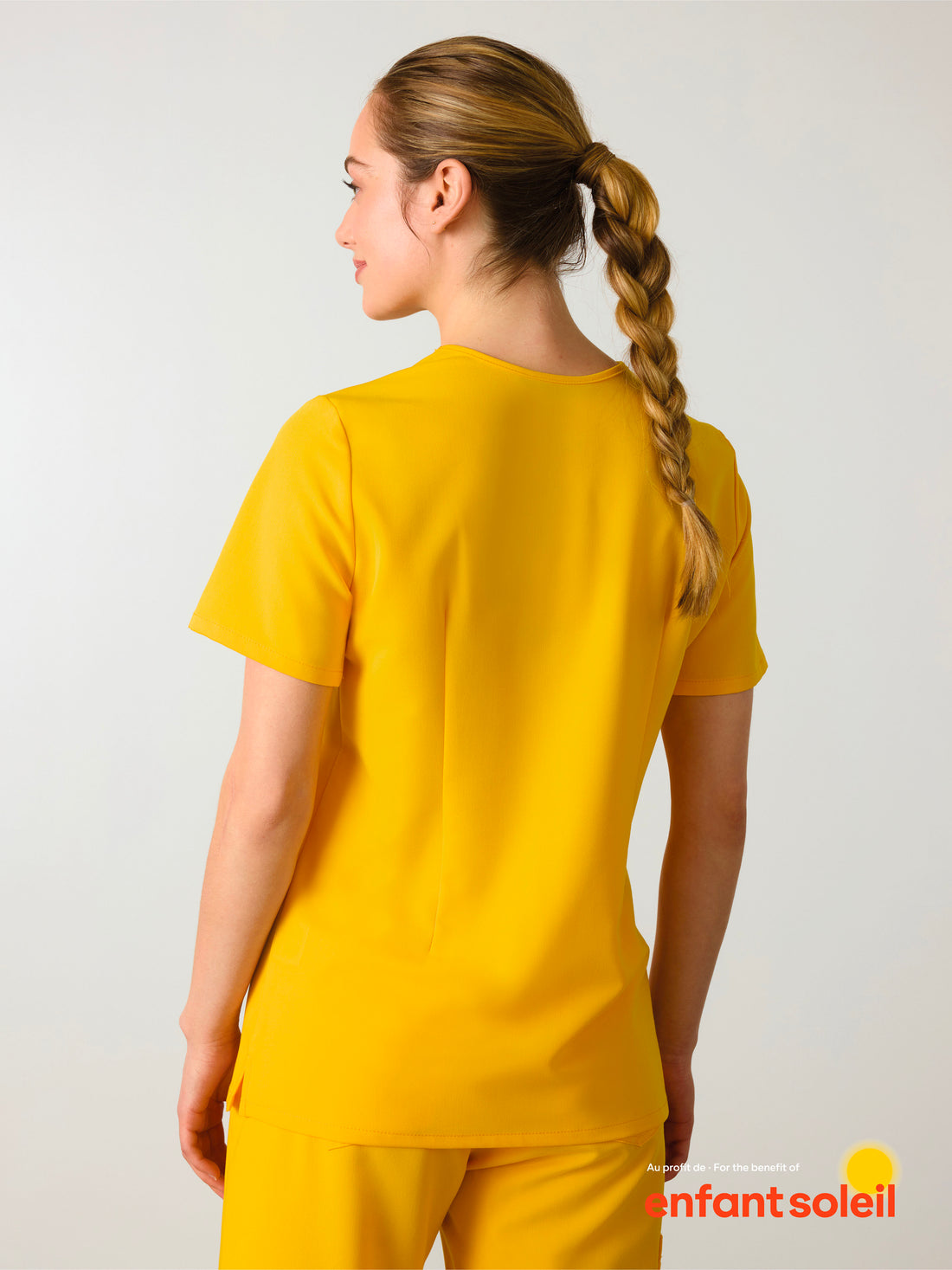 LIV RE-GARDE™ - SUNSHINE YELLOW - Three Pockets Scrub Top - SILVADUR™