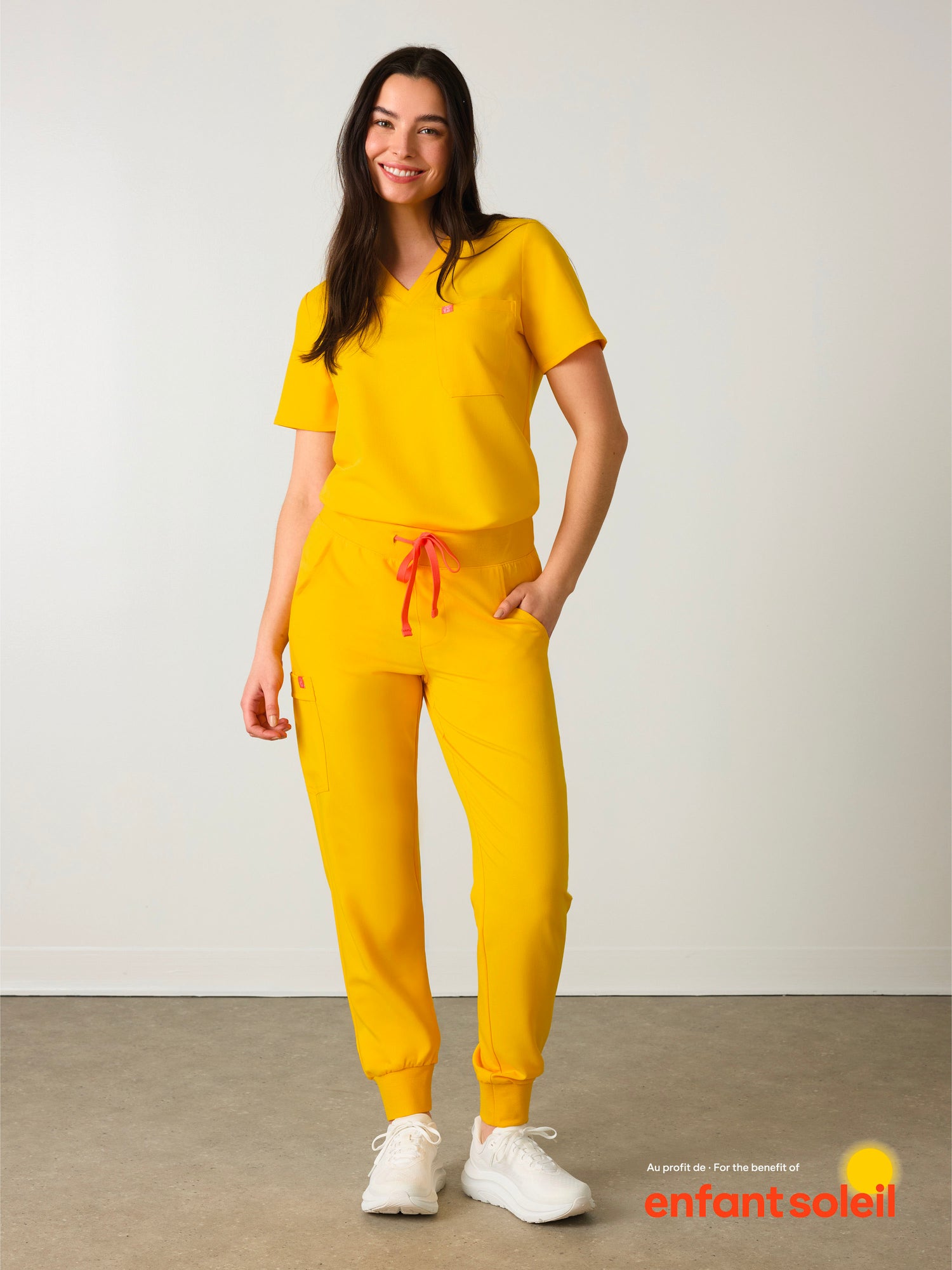 DEMI RE-GARDE™ - SUNSHINE YELLOW - Jogger Scrub Pants - SILVADUR™