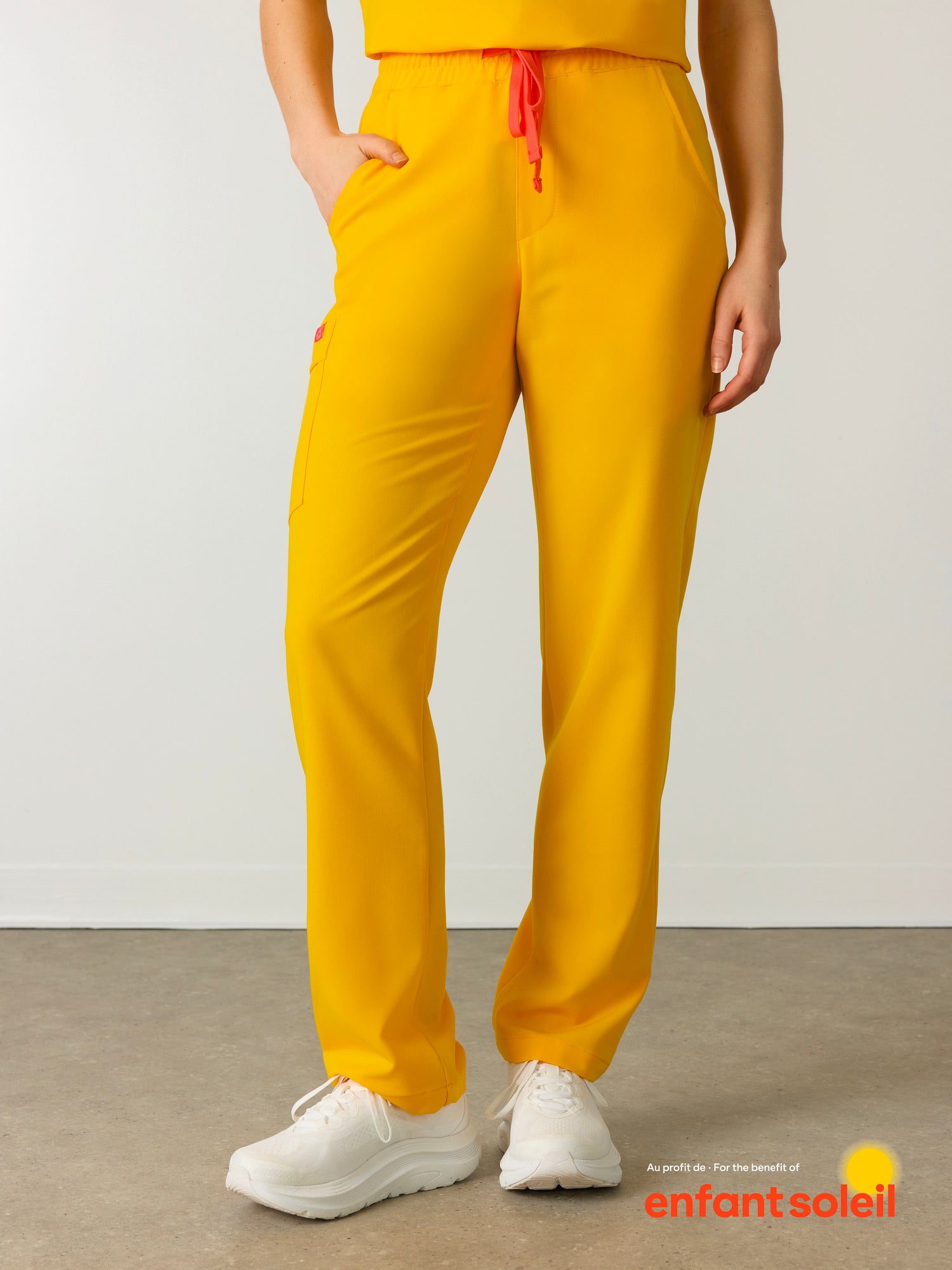 JULIETA RE-GARDE™ - SUNSHINE YELLOW - Straight Cut Scrub Pants - SILVADUR™