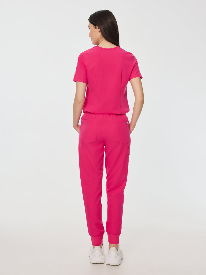 DEMI RE-GARDE™ - PINK CRUSH - Jogger Scrub Pants - SILVADUR™