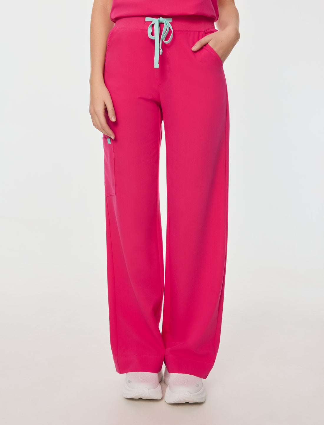 MILA RE-GARDE™ - PINK CRUSH - Wide Leg Scrub Pants - SILVADUR™